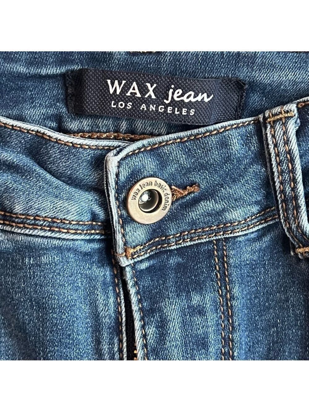 Wax Jean Blue Faded Skinny Denim - Picture 4 of 7